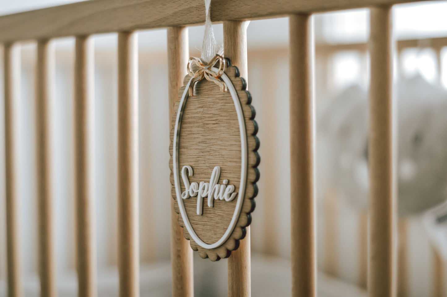 Personalized Scallop Wooden Sign