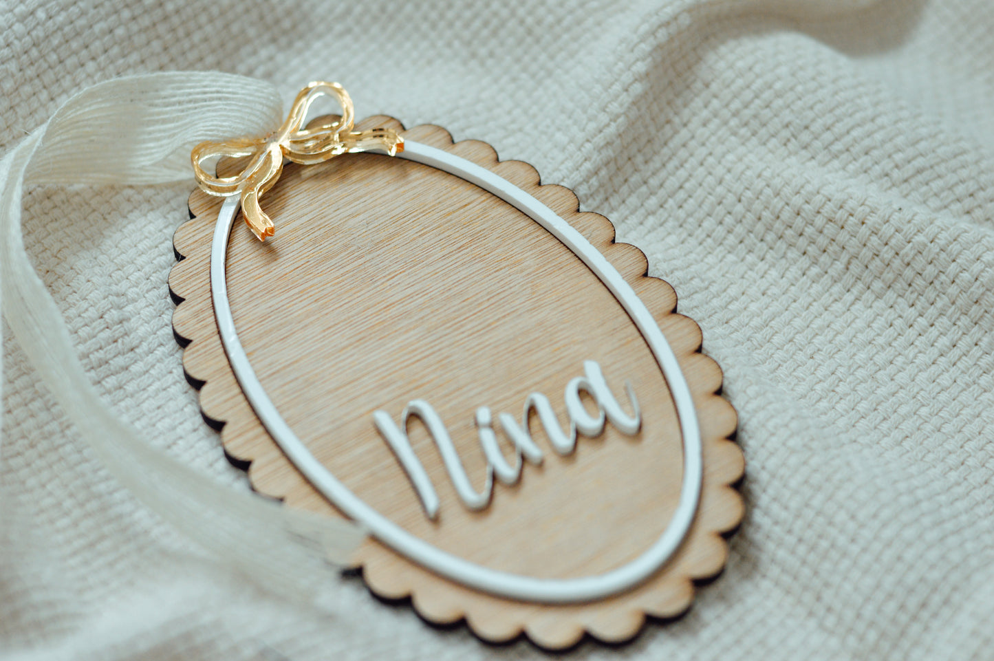 Personalized Scallop Wooden Sign