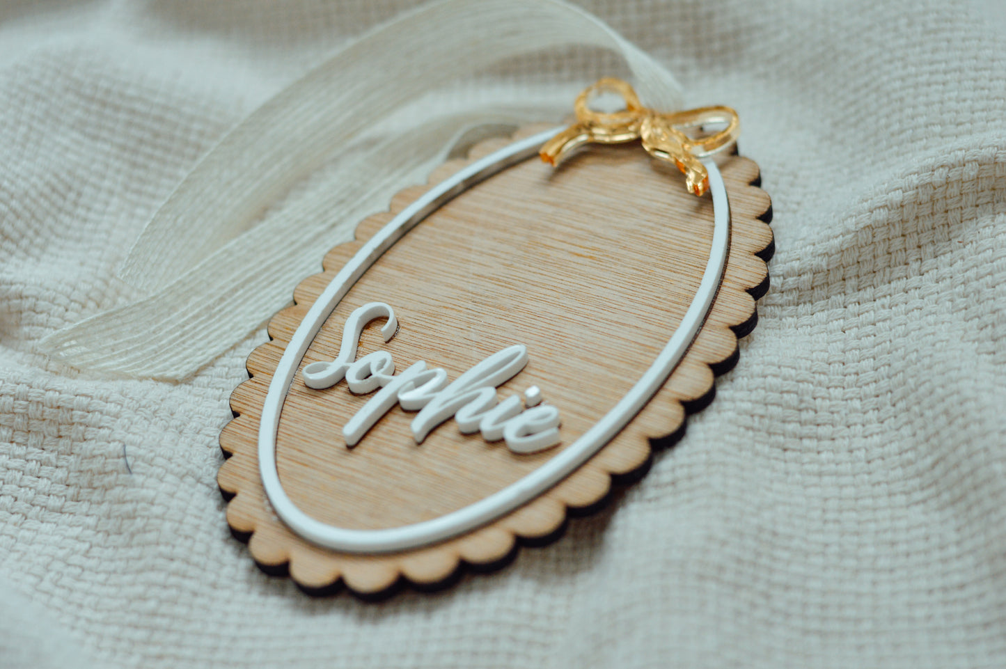 Personalized Scallop Wooden Sign