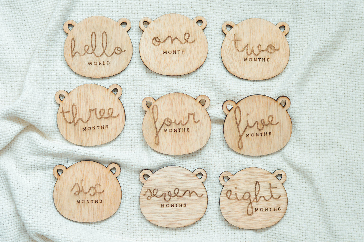 🧸 Teddy Bear Milestone Set | Personalized