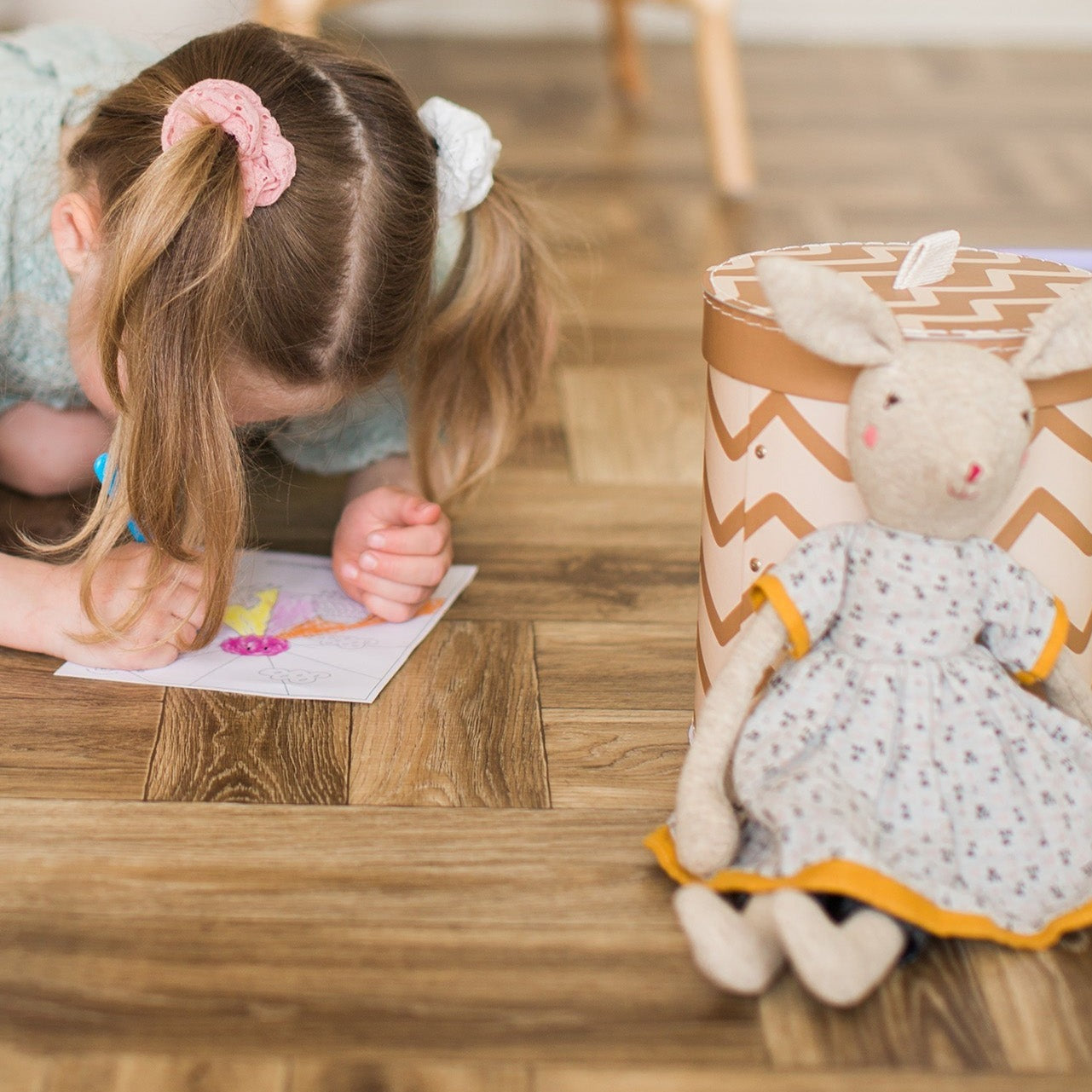Small Brown Stripe Box