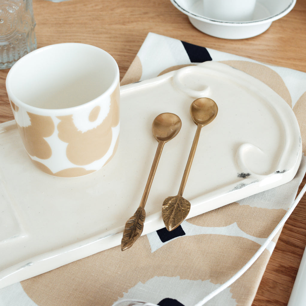 Leaf Brass Spoons Set