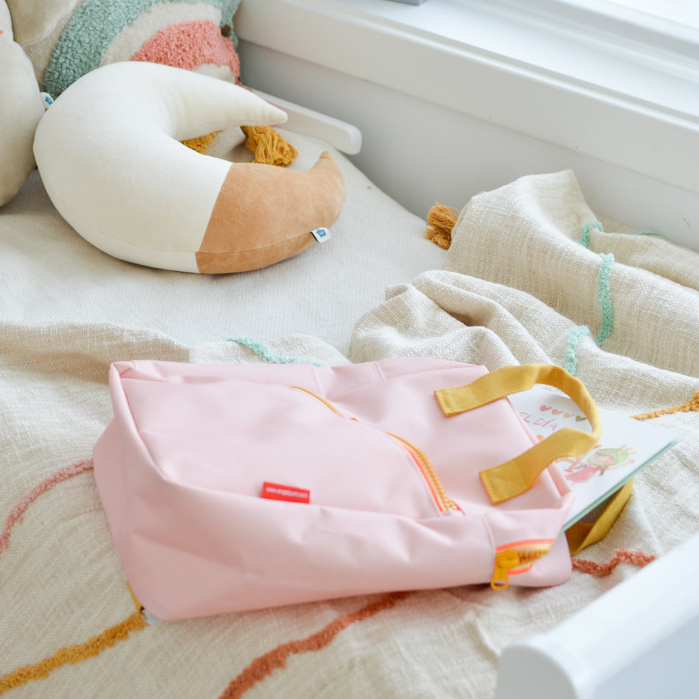 Rugzak large 'Zipper new pink'