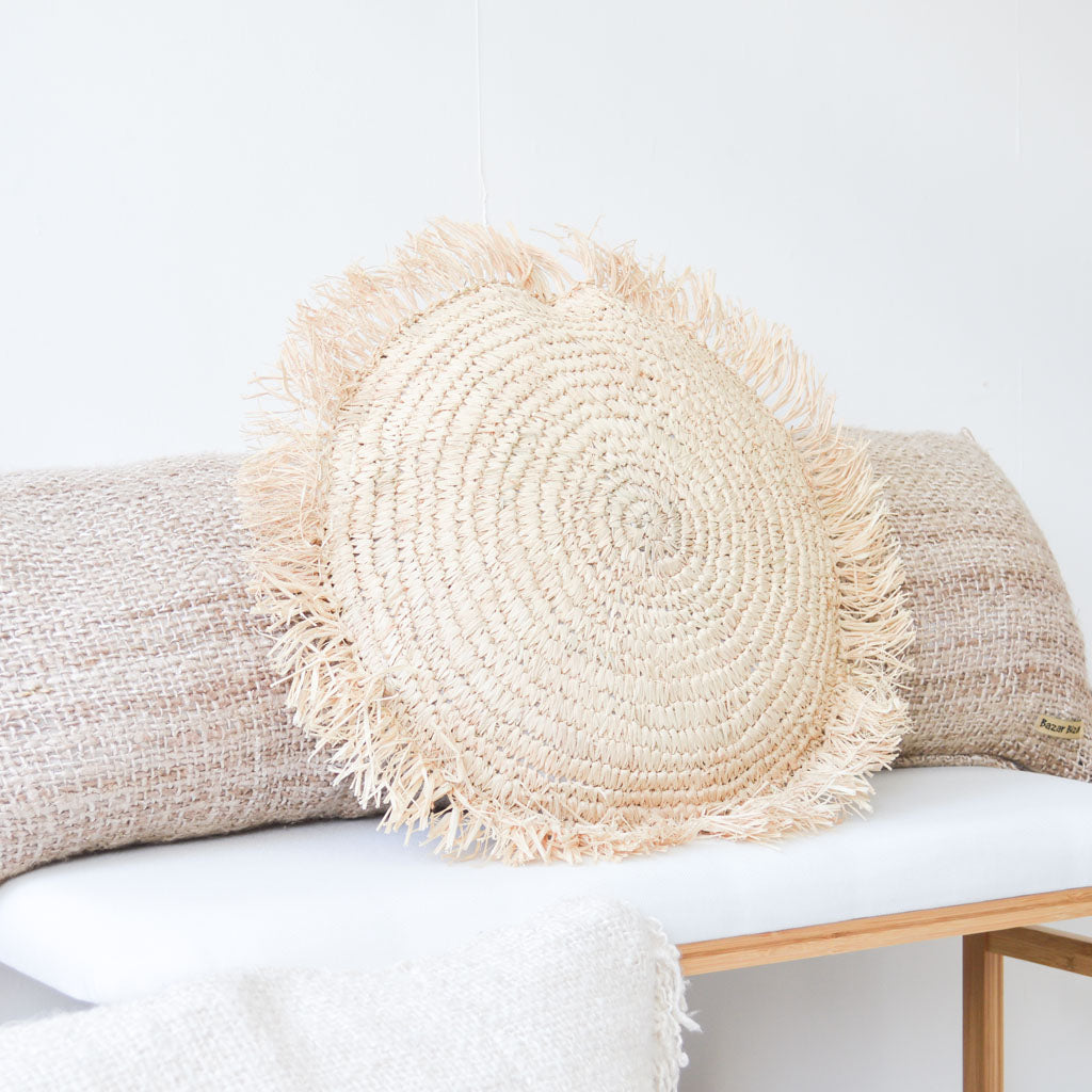 The Raffia Cushion