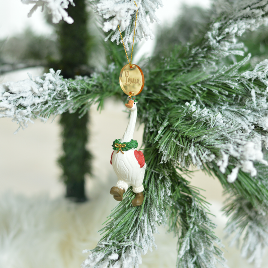 The Winter Goose Ornament – Personalized Edition