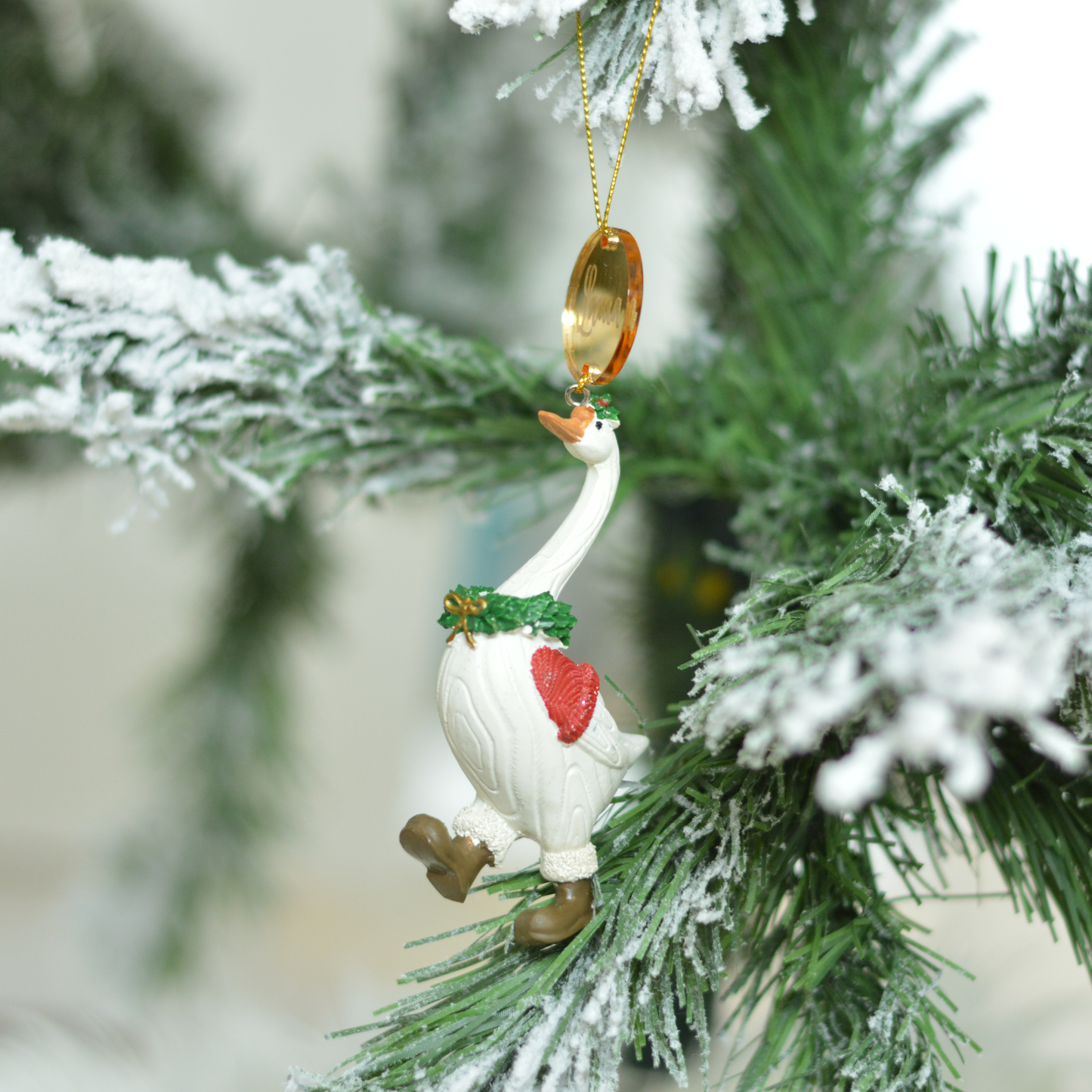 The Winter Goose Ornament – Personalized Edition