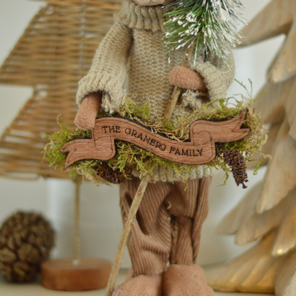 Nilo the Winter Bear – with Personalized Flag