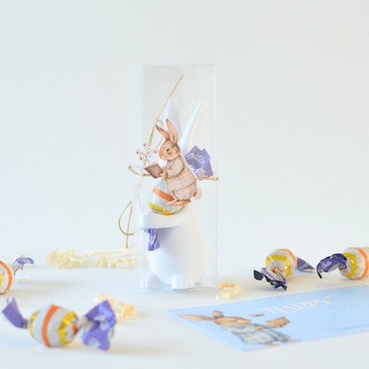 3D Bunny with Chocolate Easter Egg