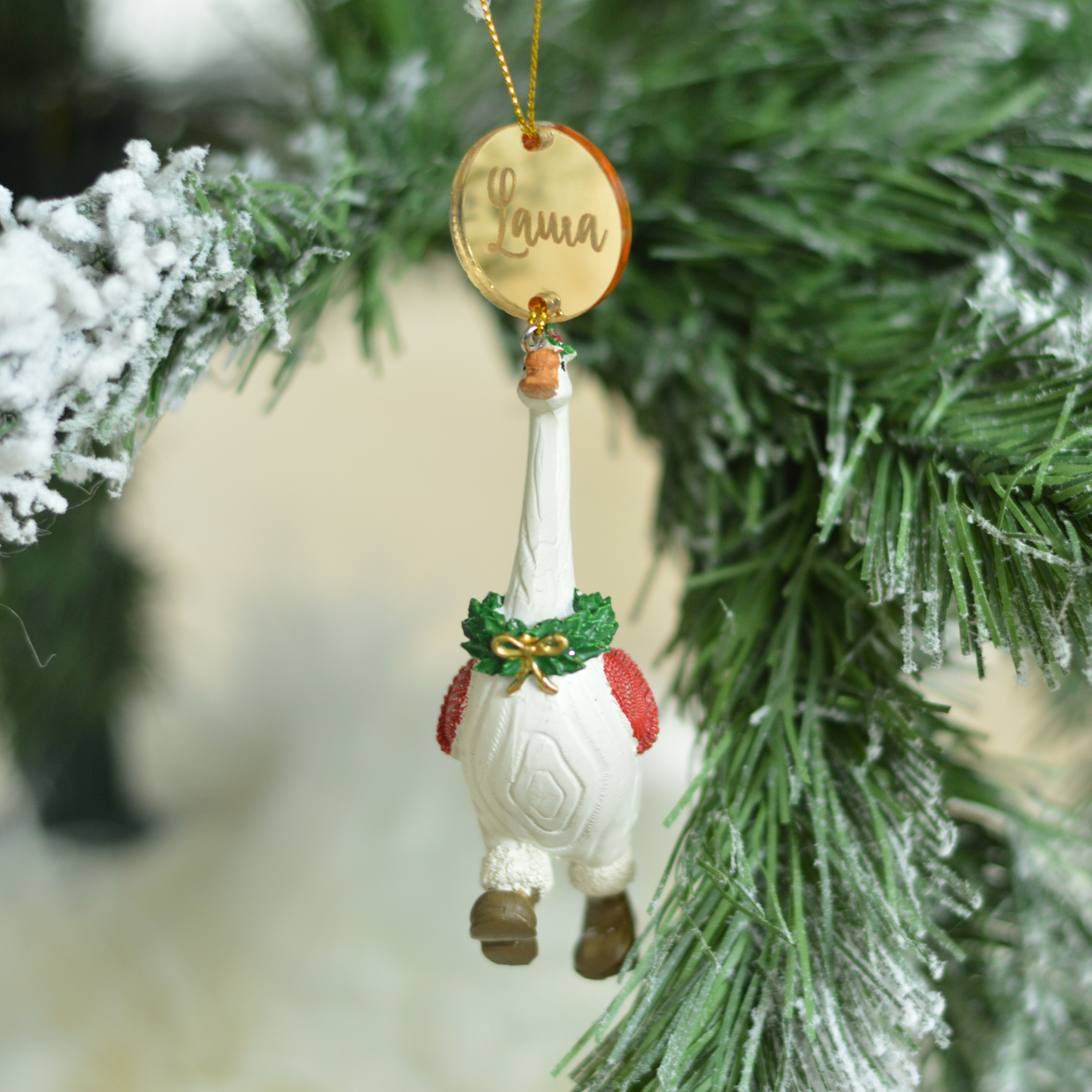 The Winter Goose Ornament – Personalized Edition