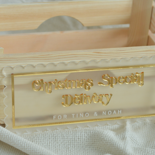 Personalized Christmas Crate Sign