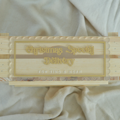Personalized Christmas Crate Sign