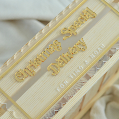 Personalized Christmas Crate Sign