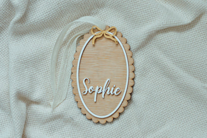 Personalized Scallop Wooden Sign