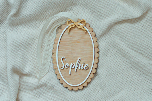 Personalized Scallop Wooden Sign