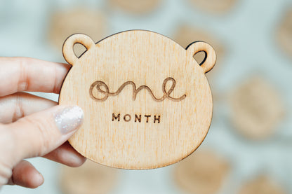 🧸 Teddy Bear Milestone Set | Personalized