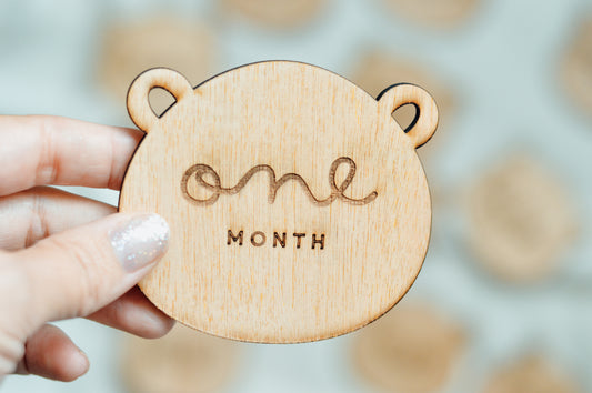 🧸 Teddy Bear Milestone Set | Personalized
