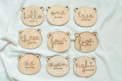 🧸 Teddy Bear Milestone Set | Personalized