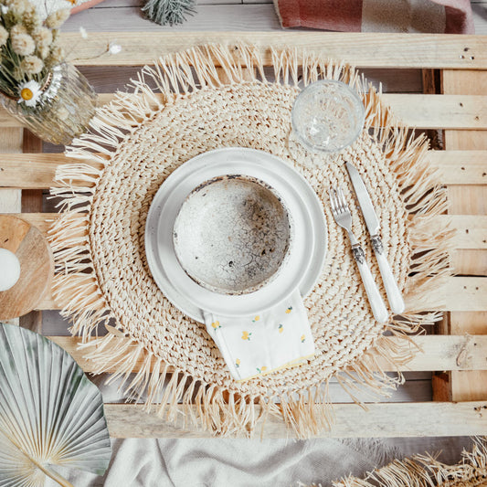 The Fringe Raffia Placemat