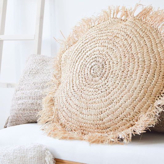 The Raffia Cushion